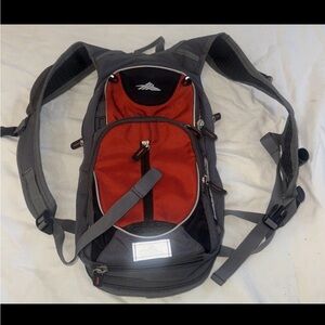 High Sierra Air Flow Cool Back red and gray/ thin/small backpack
